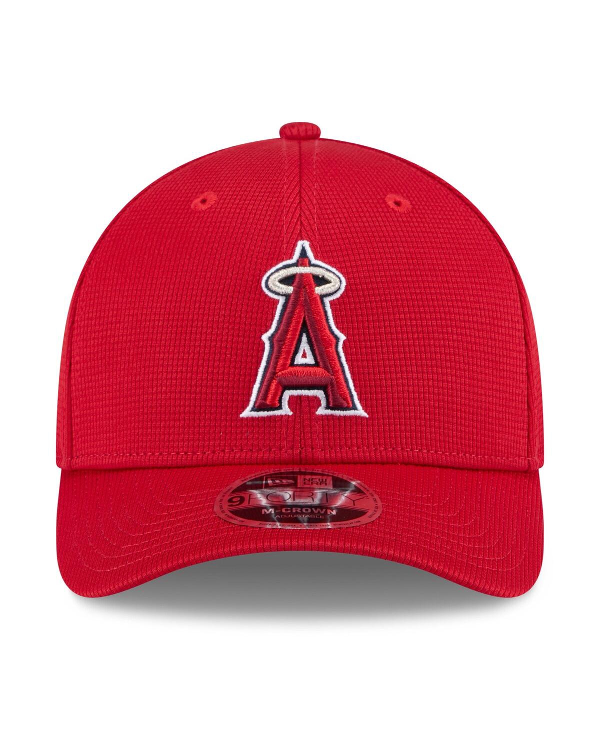 New Era Men's Red Los Angeles Angels 2025 Spring Training 9forty Adjustable Hat In Red