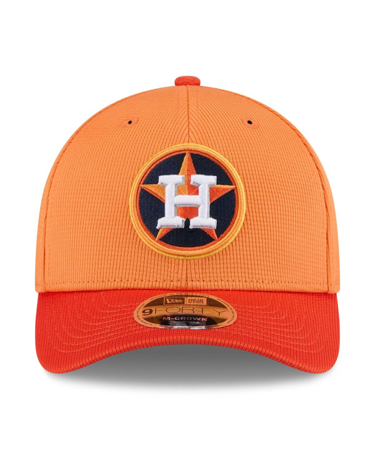 New Era Men's Orange Houston Astros 2025 Spring Training 9forty Adjustable Hat In Orange