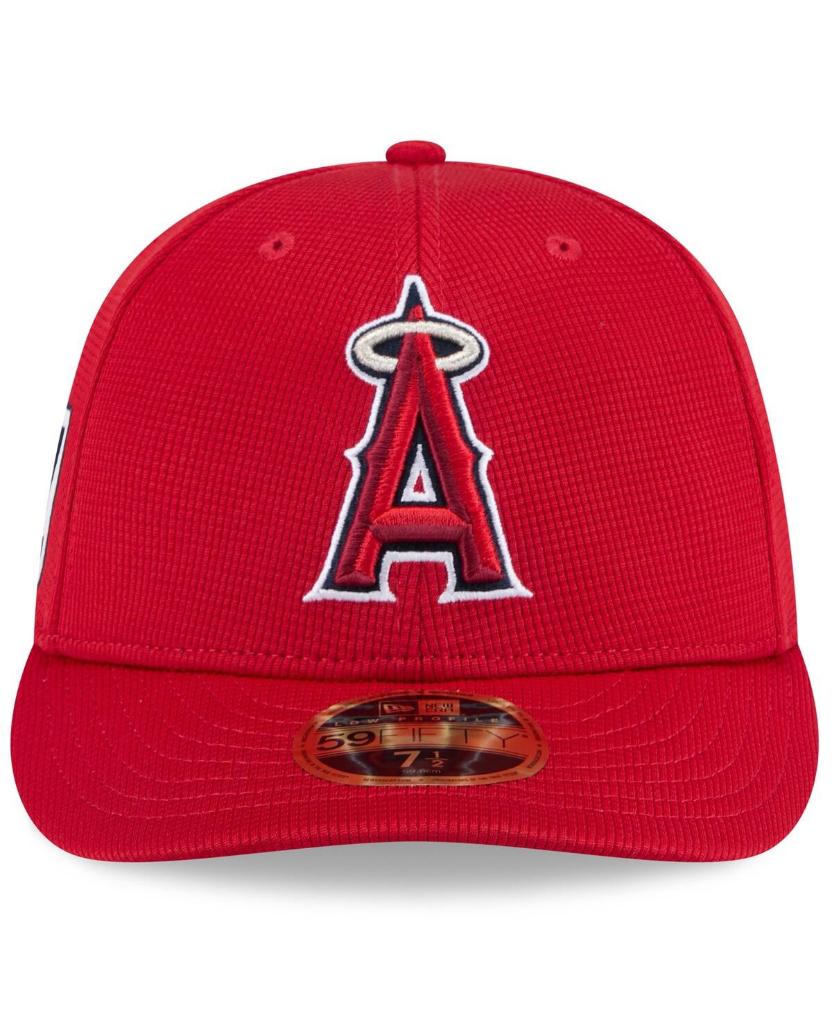 Shop New Era Men's Red Los Angeles Angels 2025 Spring Training Low Profile 59fifty Fitted Hat