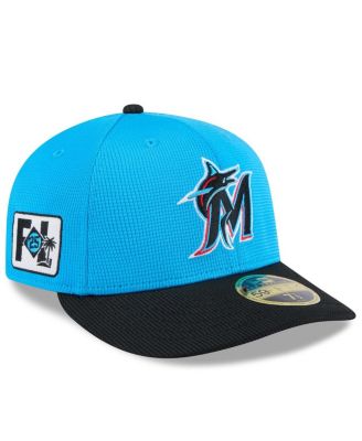 New Era - Men's Blue/Black Miami Marlins 2025 Spring Training Low Profile 59FIFTY Fitted Hat