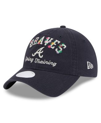 New Era - Women's Navy Atlanta Braves 2025 Spring Training Floral 9TWENTY Adjustable Hat