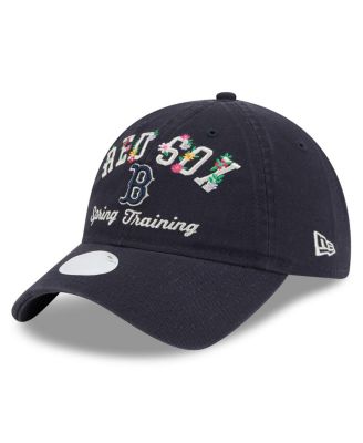New Era - Women's Navy Boston Red Sox 2025 Spring Training Floral 9TWENTY Adjustable Hat