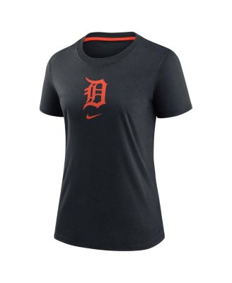 Women's Navy Detroit Tigers Authentic Collection Early Work Tri-Blend T-Shirt
