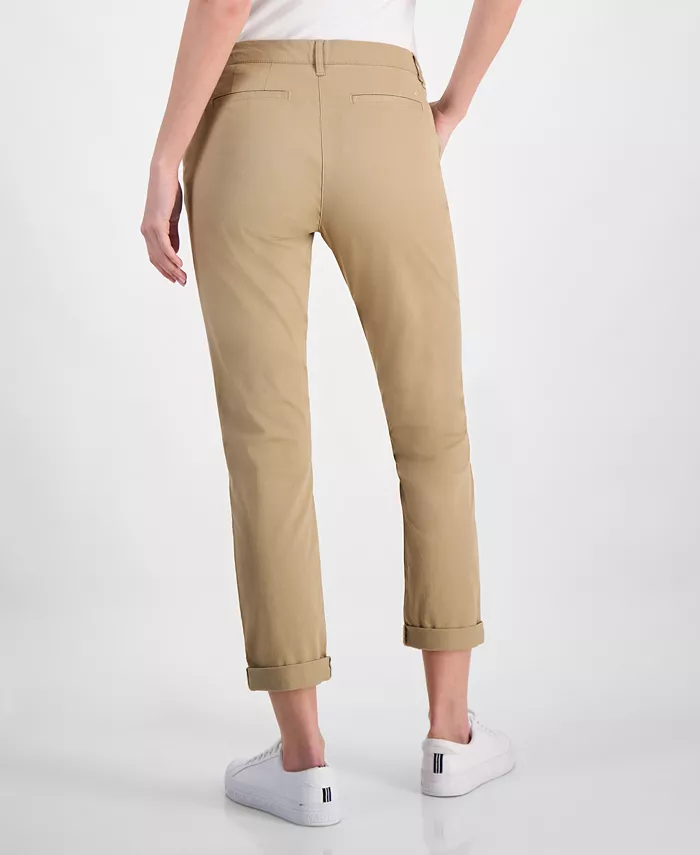 Women's Montauk Solid Cuffed Chino Pants - thumbnail 2