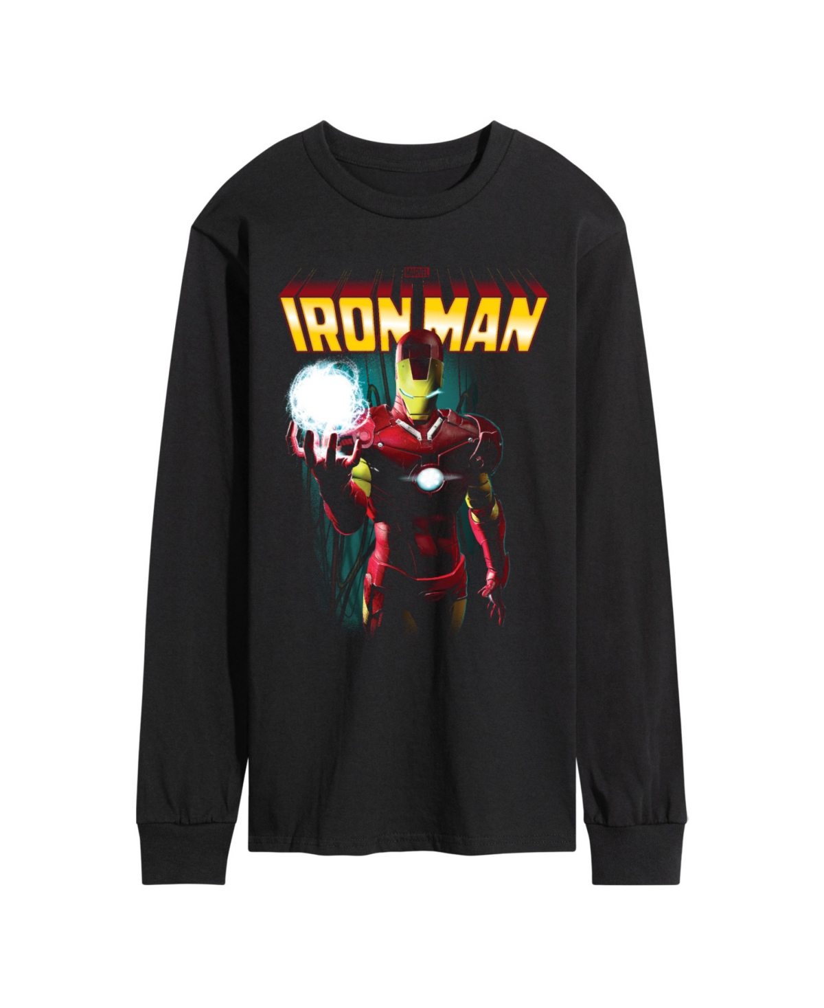 Airwaves Men's Iron Man Long Sleeve T-shirt In Black