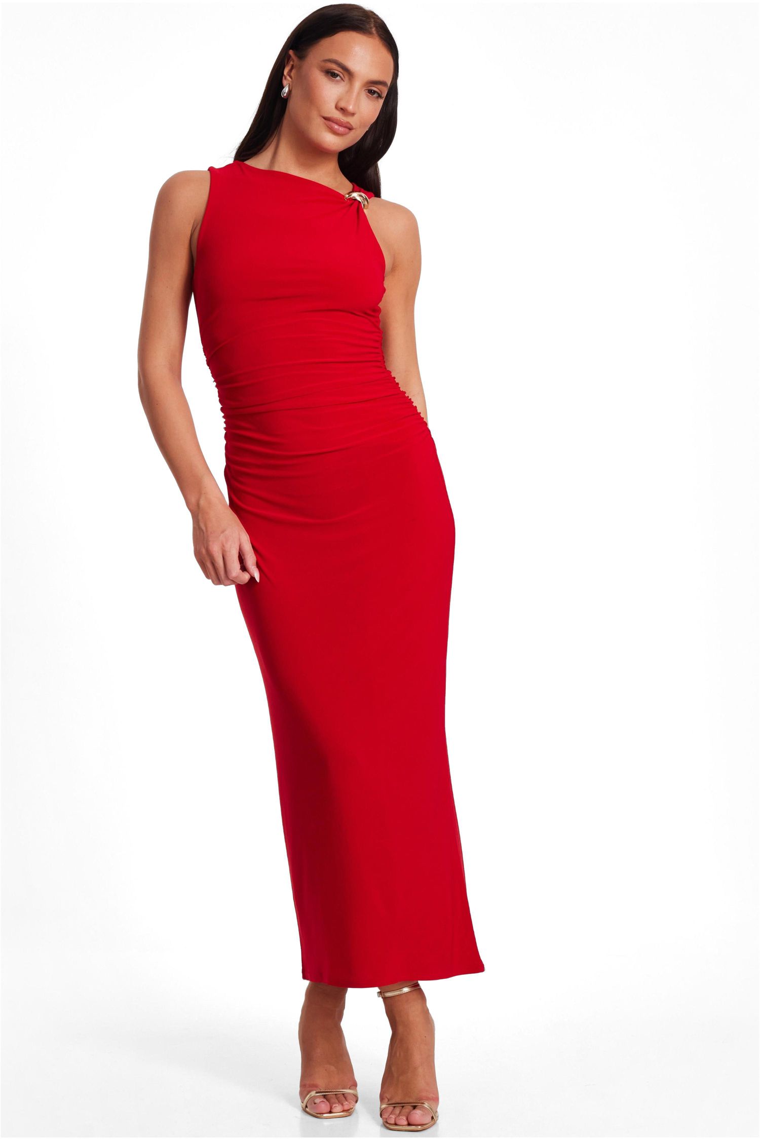 Women's Ruched Midaxi Dress