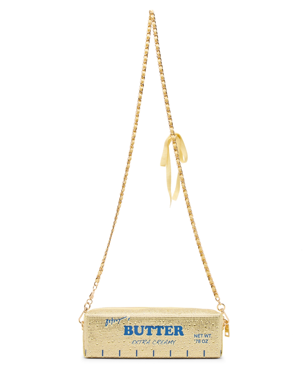 Betsey Johnson Spread It On Small Crossbody Bag In Yellow