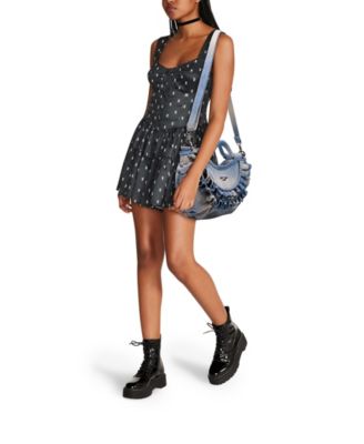 Betsey Johnson Ruff Around The Edges Large Crossbody Bag - Macy's
