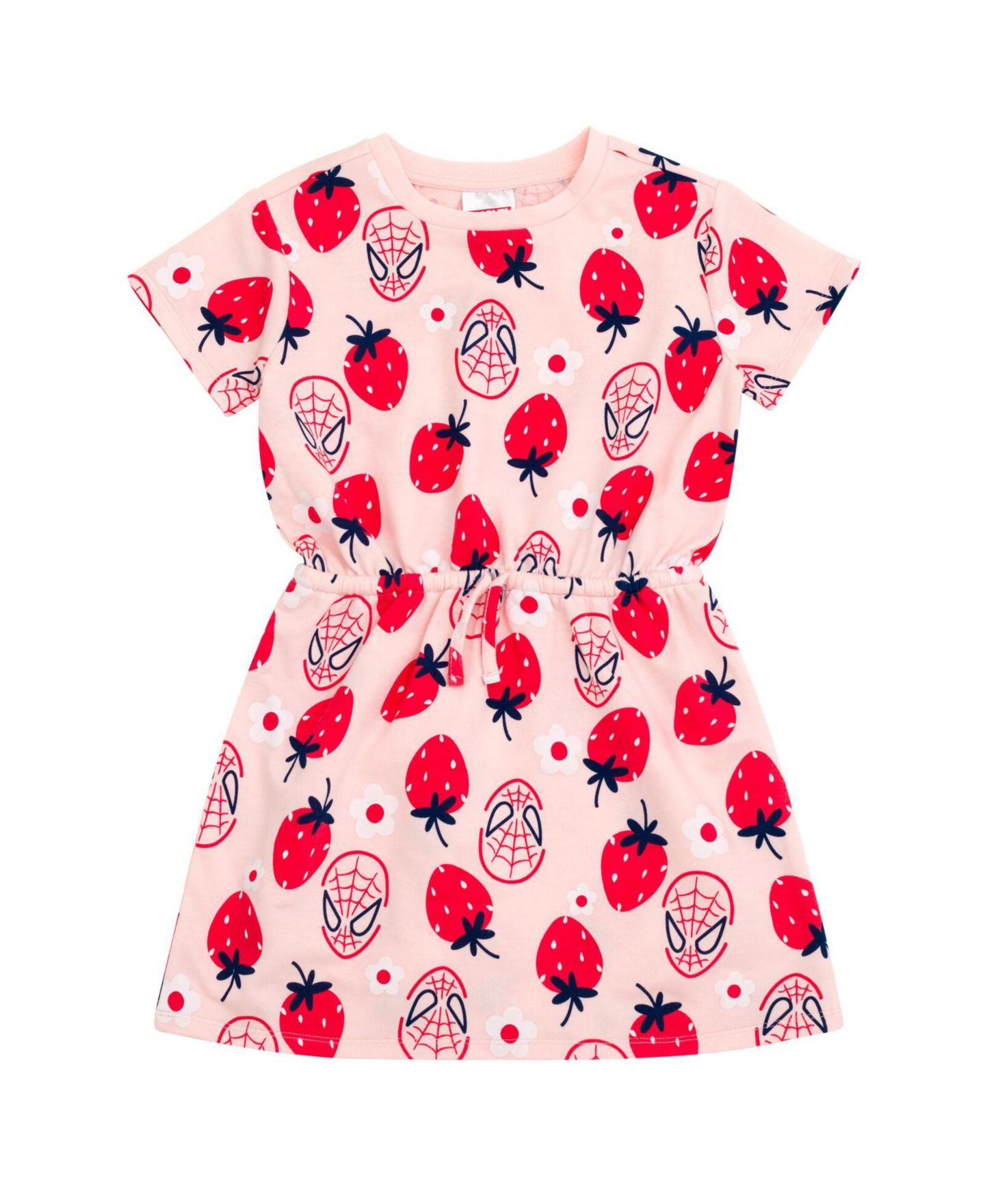 Детское платье Spider-Man Marvel Girls French Terry Skater Dress Toddler to, цвет: Розовый — фото 1