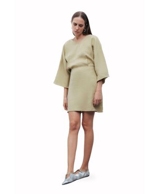 Women's Beaded Back Detailed Mini Dress