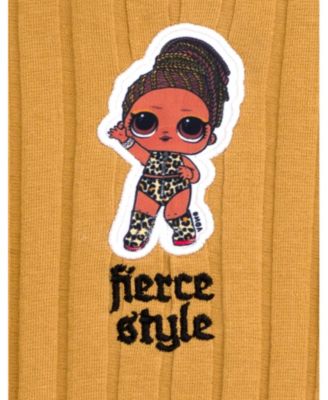 Little Girls Fierce T-Shirt and Flare Pants Outfit Set