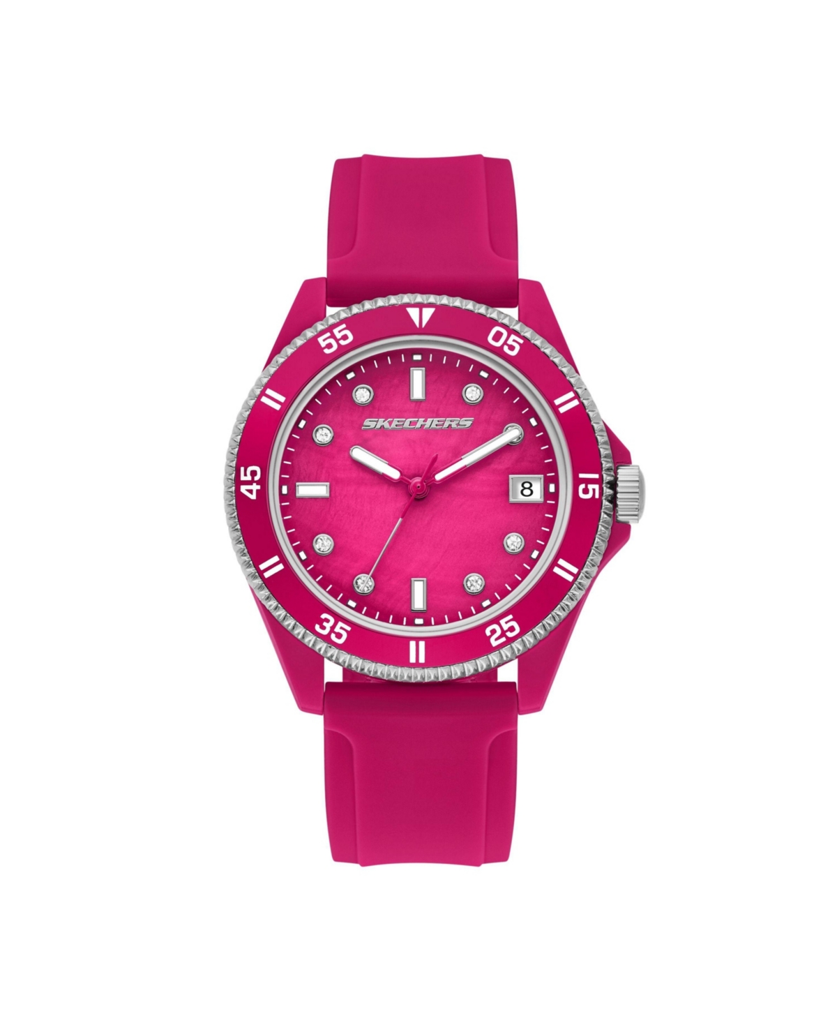 Women's Rosencrans Three-Hand Date, Pink Polycarbonate Watch - Pink