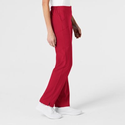 Petite W123 Flat Front Cargo Scrub Pant
