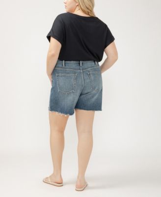 Plus Size Highly Desirable High Rise Shorts