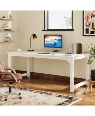 70.86” wood  Modern Simple Executive Desk, Large Office Computer Desk