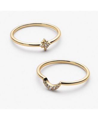 Moon and Star Rings - Sky Set