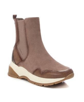 Carmela Collection Leather Sneaker Booties By Xti