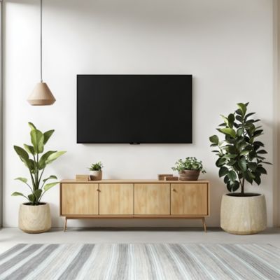 Indoor and Outdoor 2-Piece Marble Brown Ribbed Texture MgO Planter Set