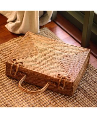 RAHAYU Atta Rattan Bag In Mocca Brown