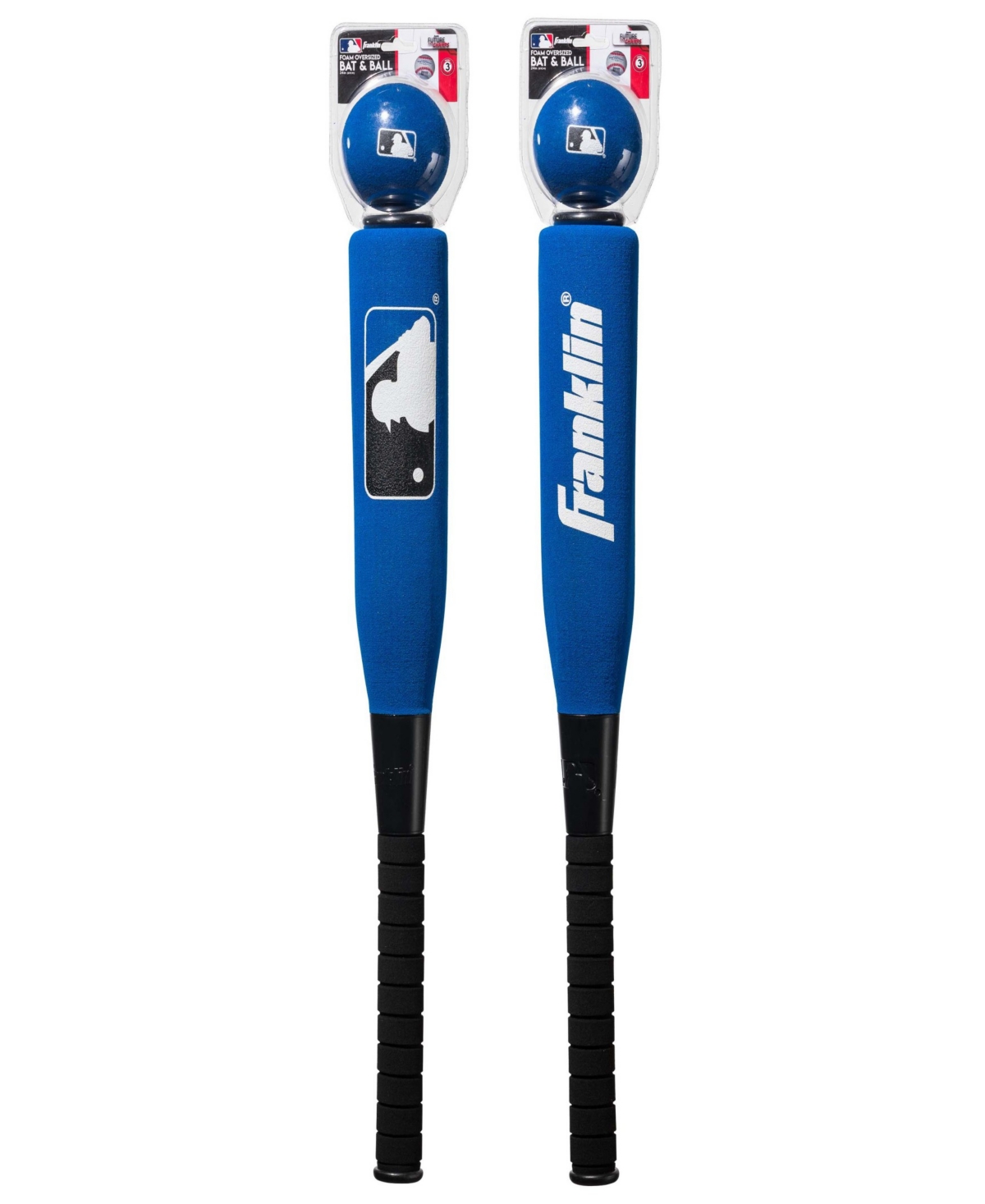 Franklin Sports Mlb Kids Foam Baseball Bat And Ball Set In Blue