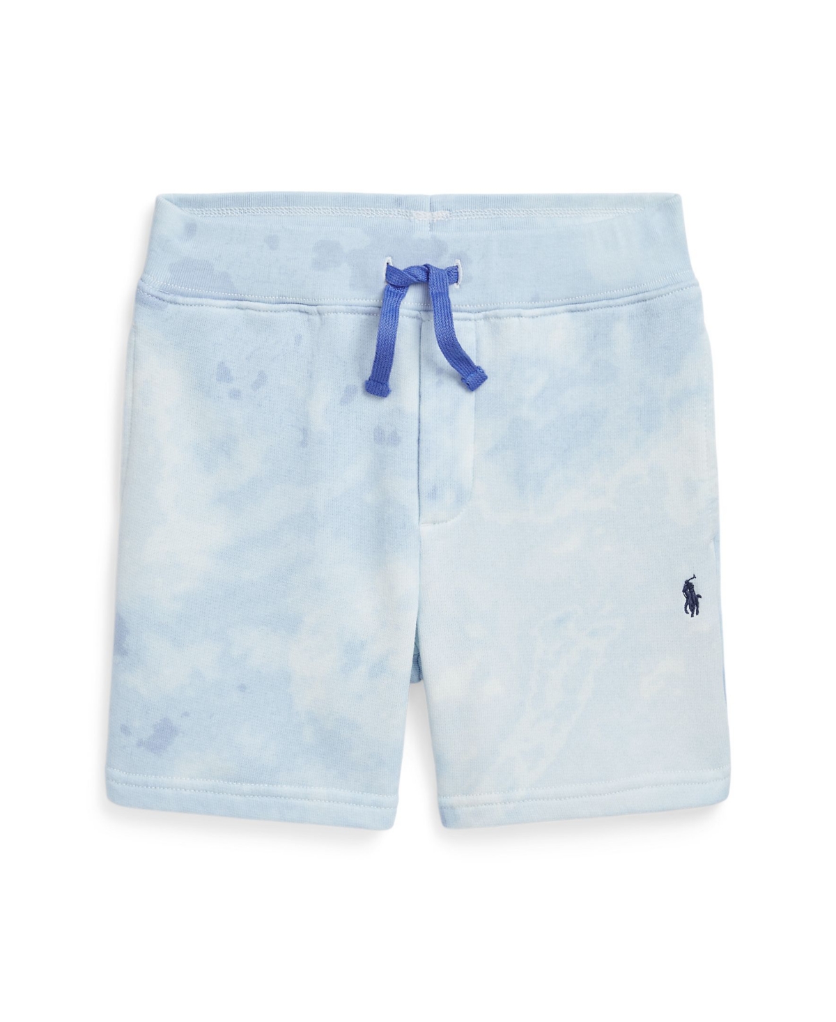 Polo Ralph Lauren Toddler And Little Boys Cloud-print Fleece Short In Scottsdale Blue,splatter Bear