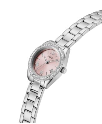 Women's Analog Silver-Tone Steel Watch, 30mm