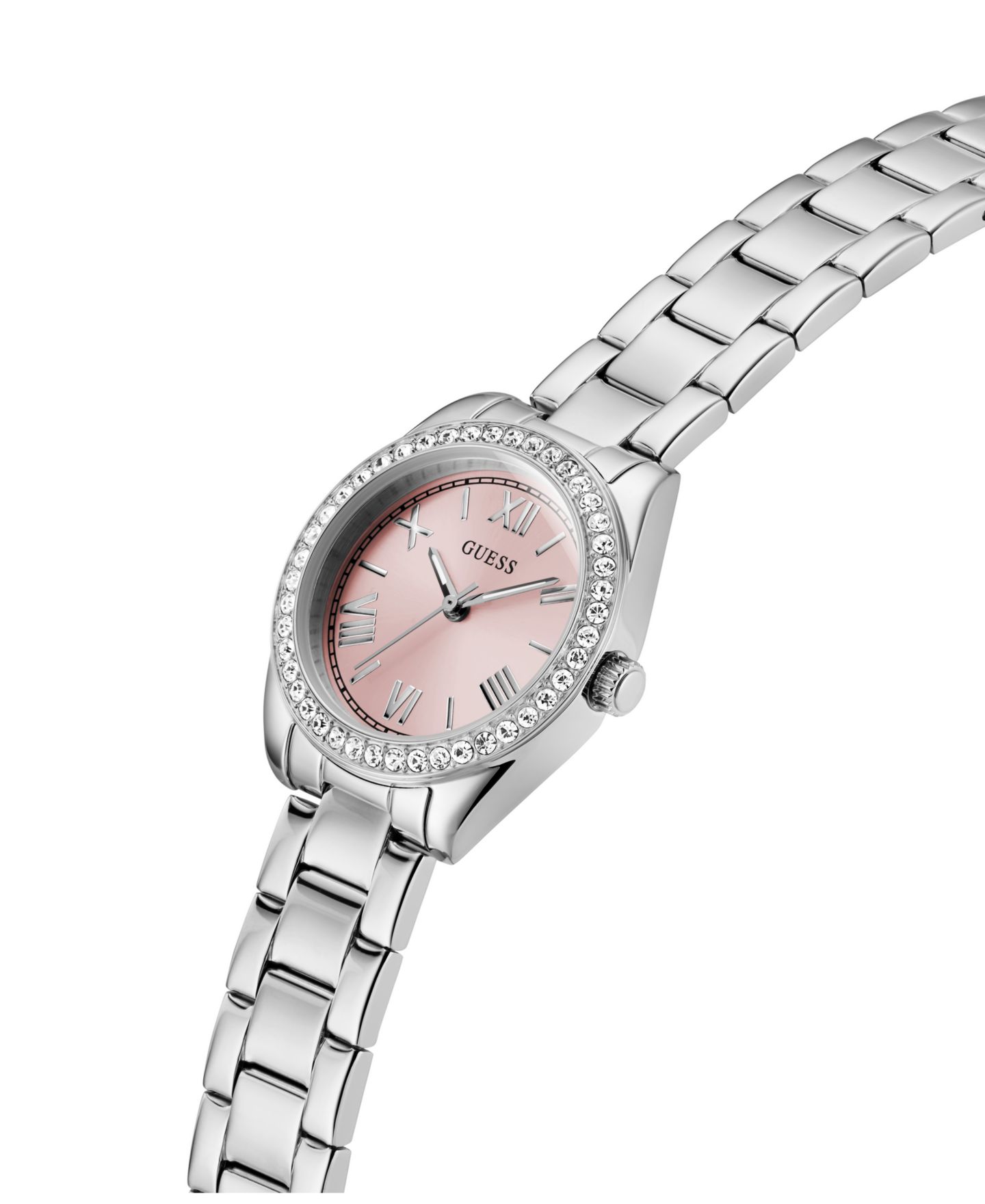Женские часы GUESS Analog Silver-Tone Steel Watch, 30mm — фото 6