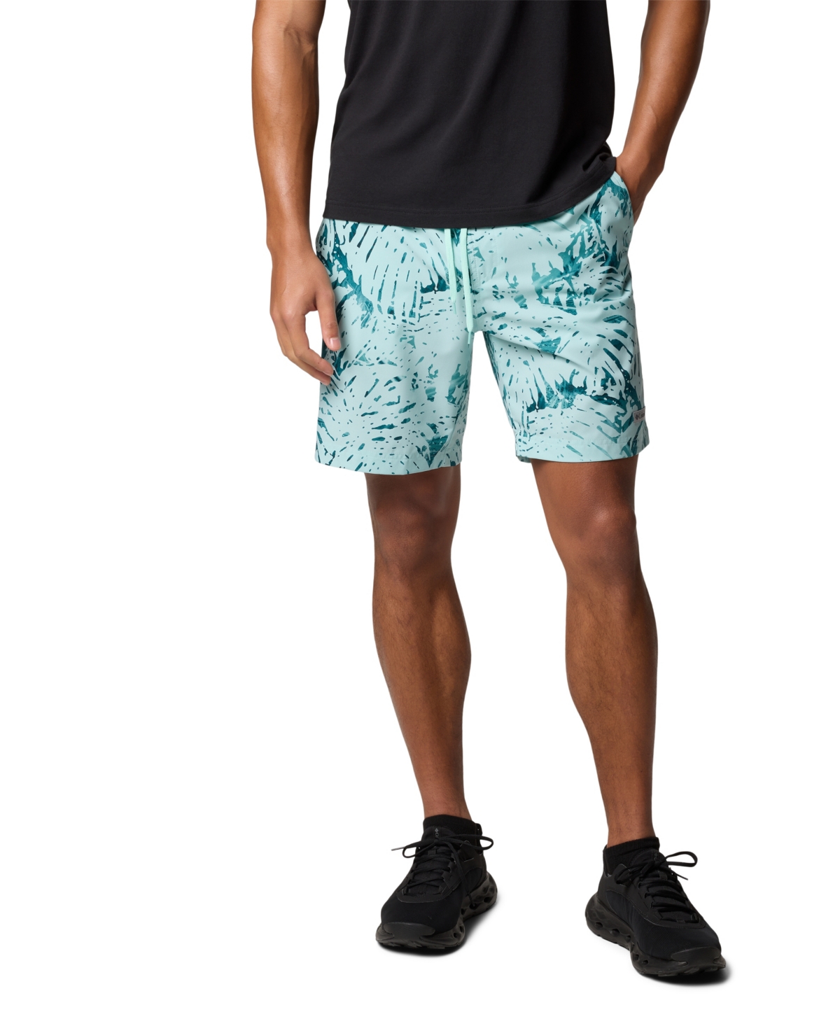 Shop Columbia Men's Summertide Stretch Printed Shorts In Spray Mons