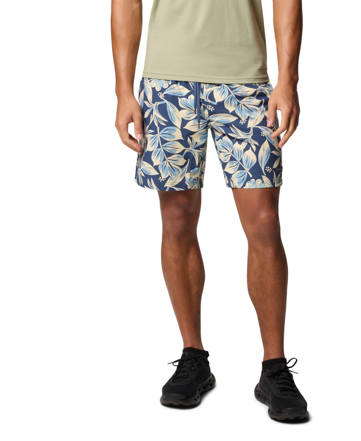 Shop Columbia Men's Summertide Stretch Printed Shorts In Dark Mount