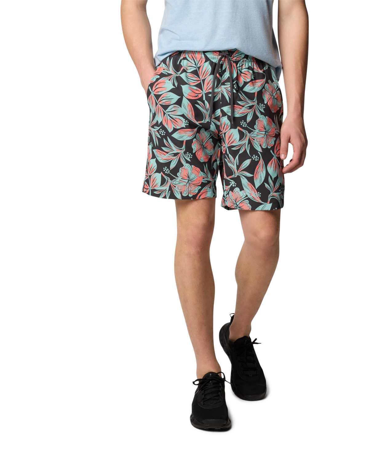 Men's Summertide Stretch Printed Shorts - Shark Rose