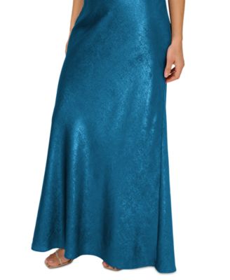 Women's V-Neck Twist Sleeveless Gown