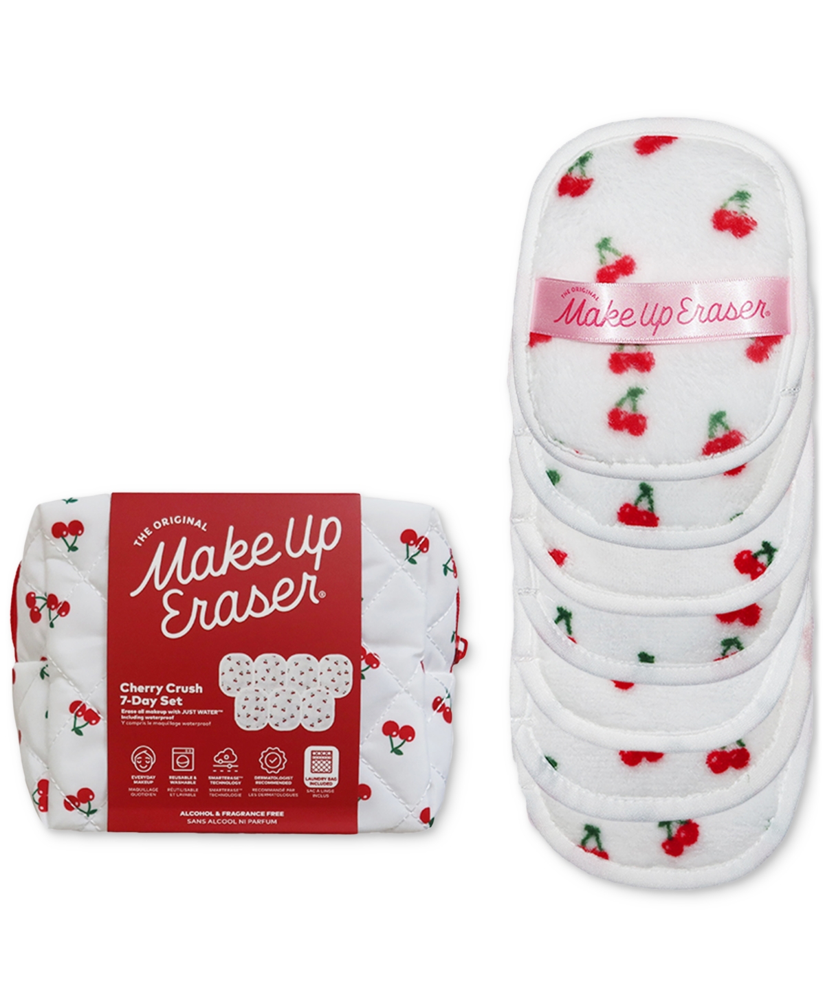 8-Pc. Cherry Crush Makeup-Removing Cloth Set