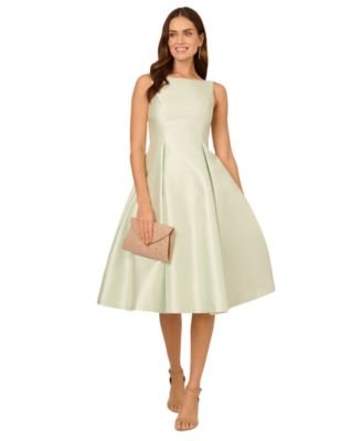 Adrianna Papell - Boat-Neck A-Line Dress