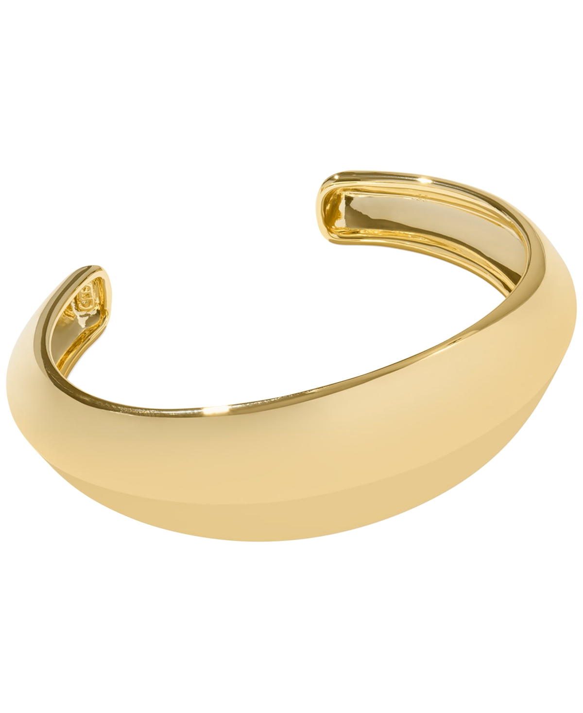 14k Gold-Plated Chunky Cuff Bracelet - Gold Metal