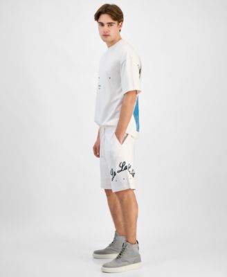 Men's Duold Relaxed-Fit Embroidered 8-1/2" Drawstring Shorts 