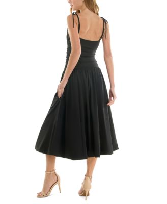 BCX Juniors' Cami Drop-Waist Bubble-Hem Midi Dress