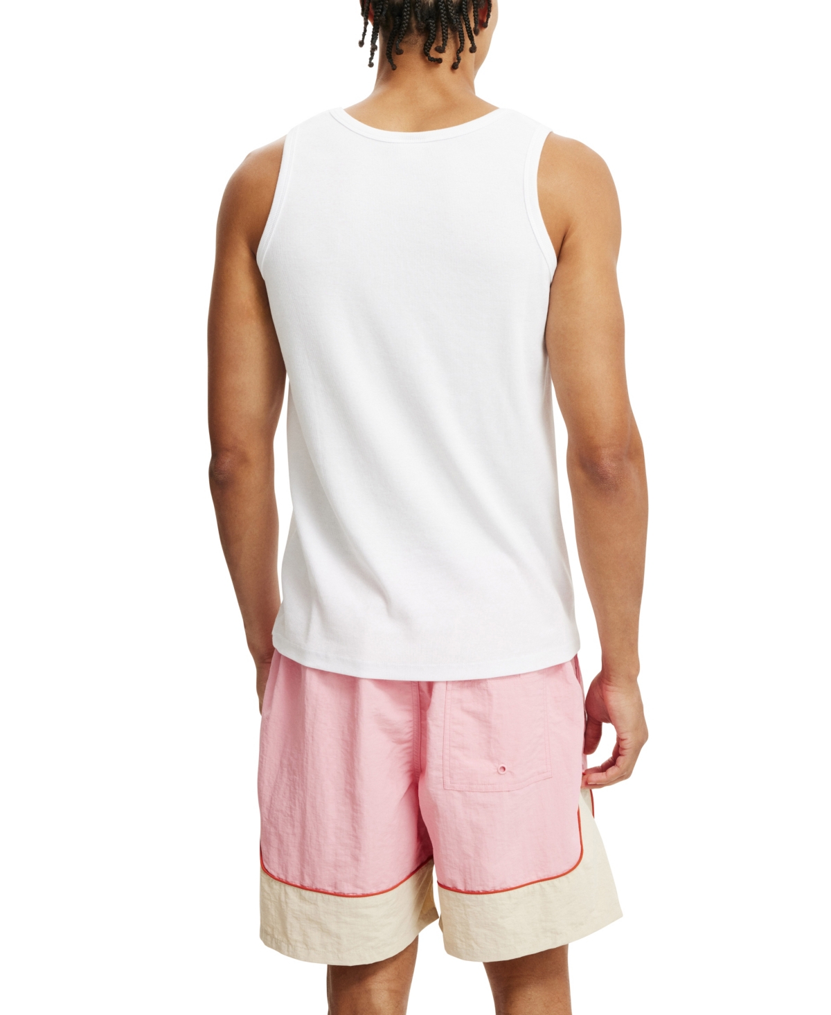 Shop Cotton On Men's All Purpose Short In Soft Pink,stone Panel