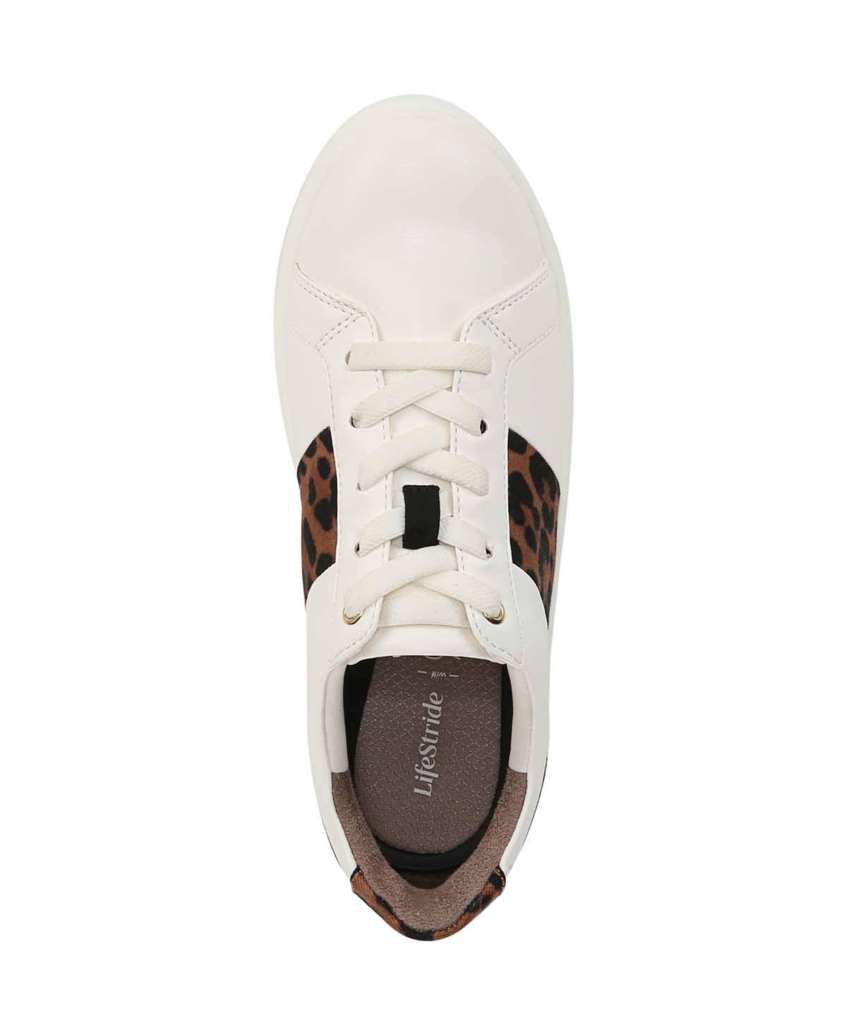 Bzees Happy Friday Sneaker In White,leopard Faux Leather