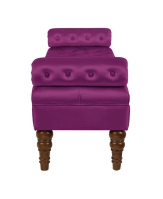 Velvet Tufted Bed Bench for Bedroom and Entryway