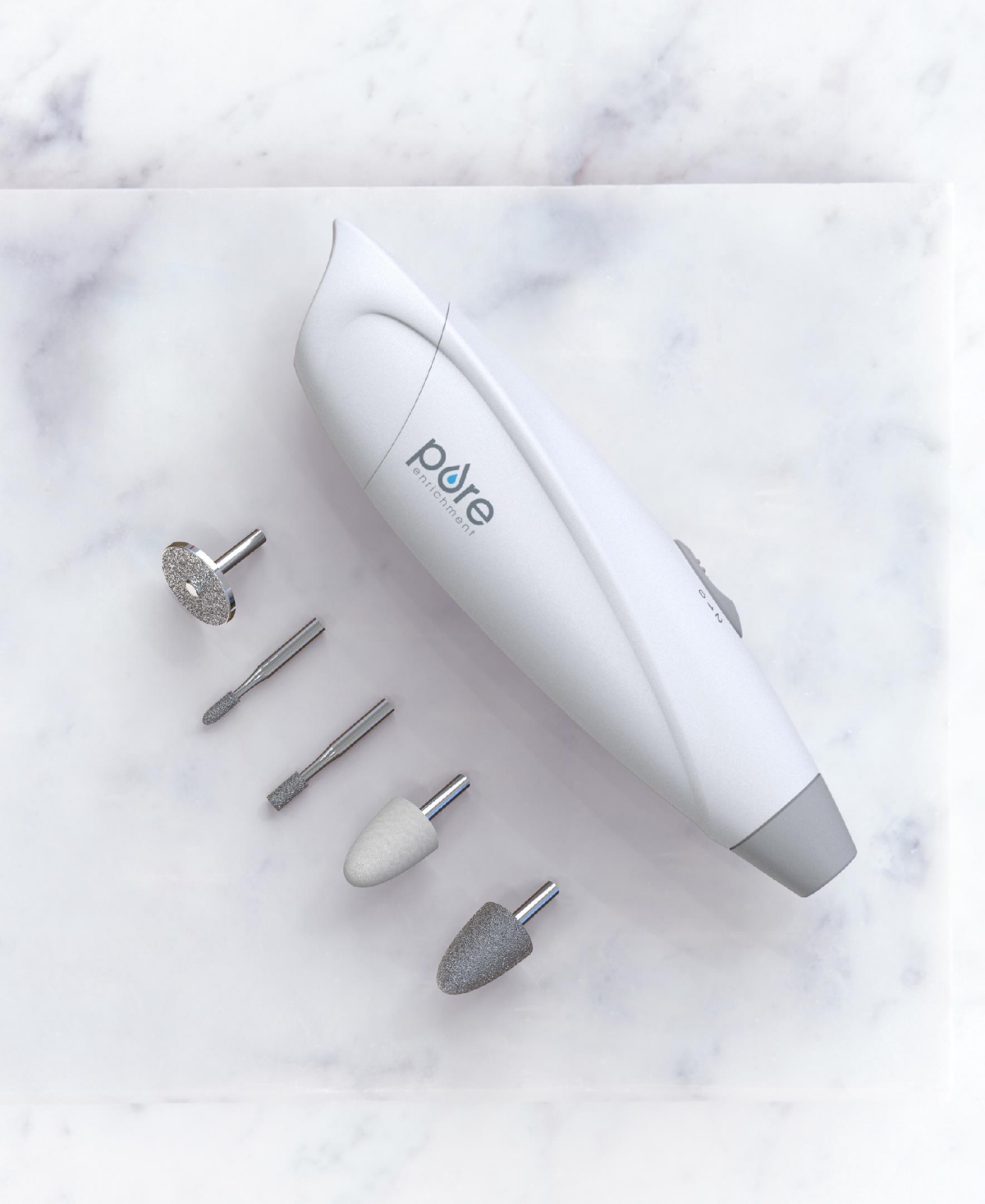 Pure Enrichment Purenails Express Cordless Manicure And Pedicure Kit In White