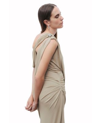 Women's Accessory Detailed Midi Dress