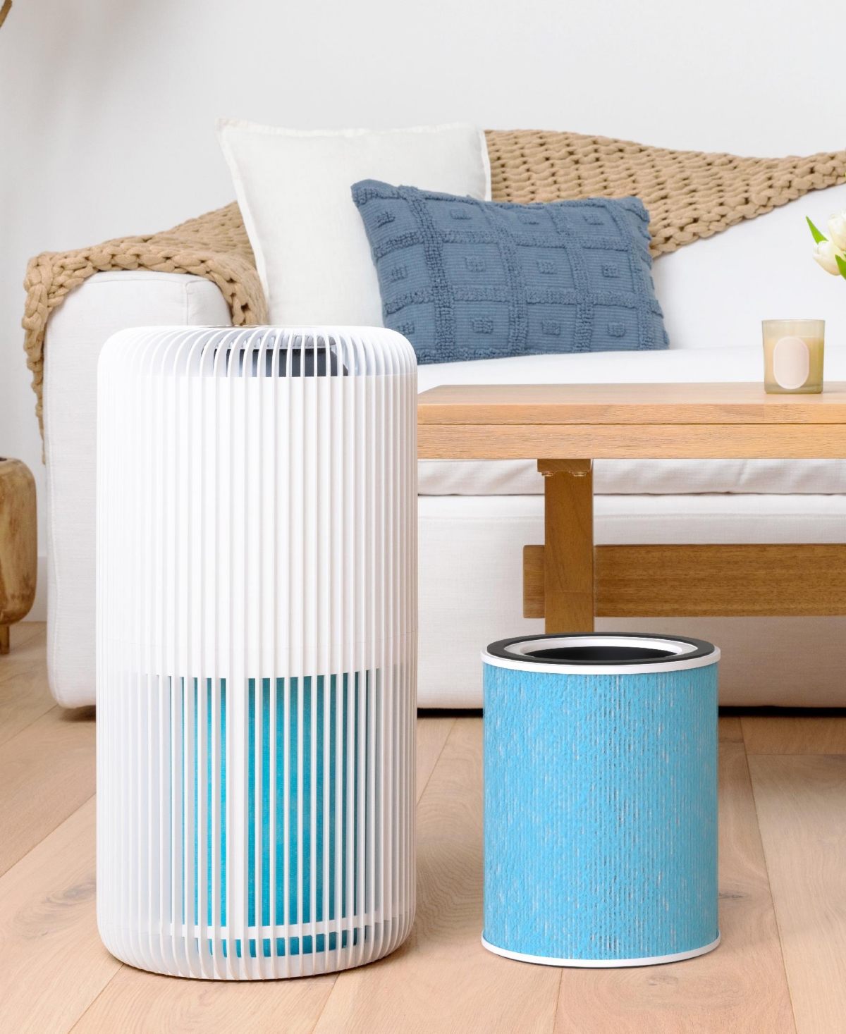 Pure Enrichment Purezone Turbo True Hepa Air Filter In Blue