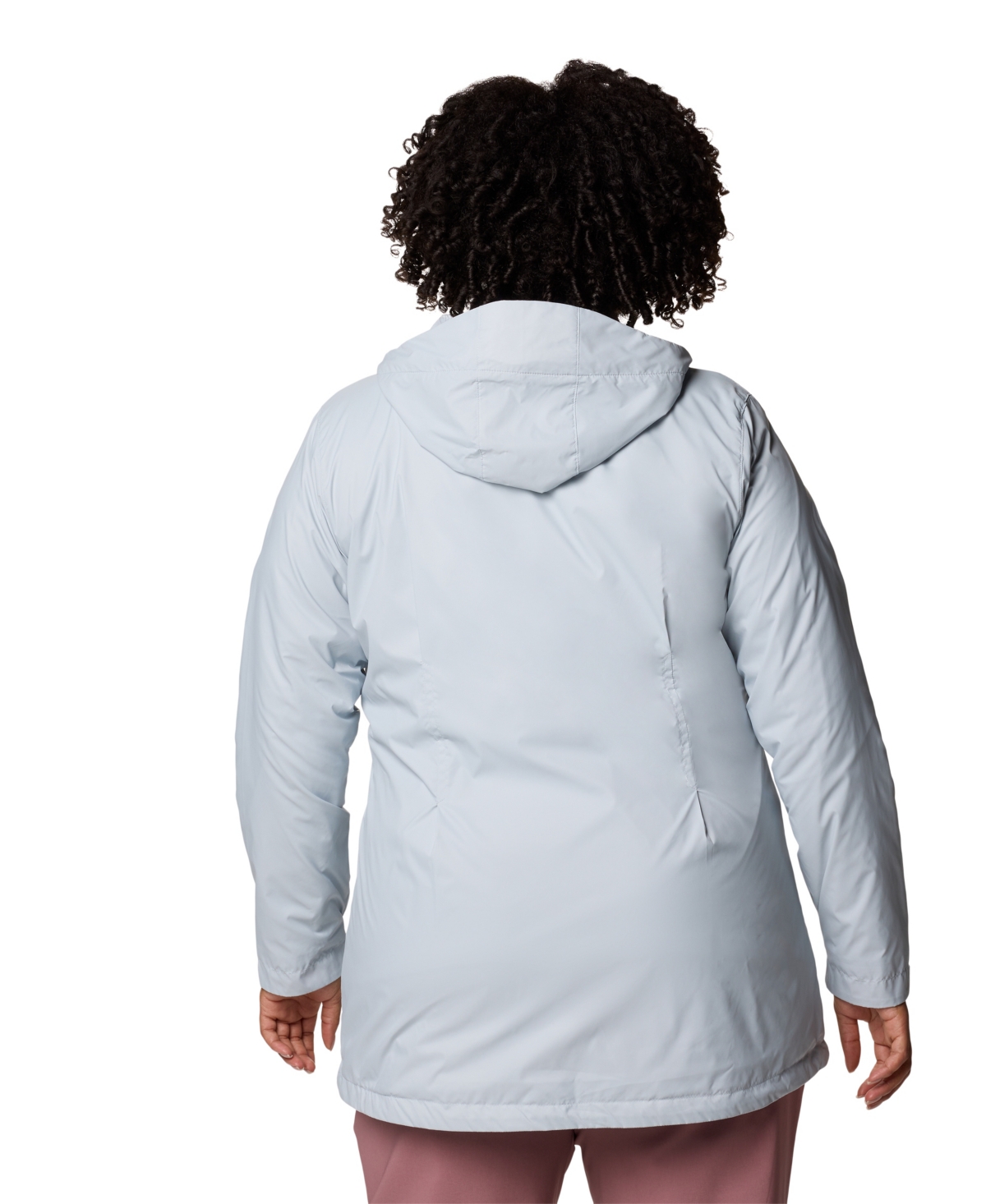Columbia Plus Size Switchback Lined Long Zipper Jacket In Cirrus Gray
