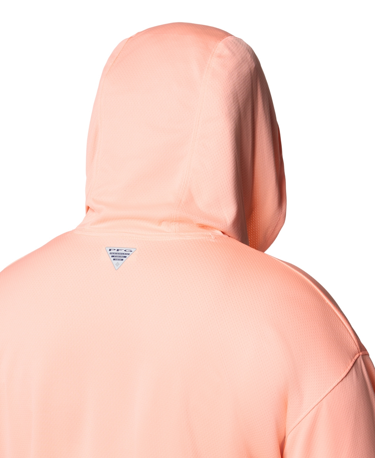 Columbia Plus Size Pfg Solar Stream Long Sleeve Hoodie Top In Tiki Pink