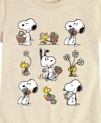 Big Girls Snoopy Easter Graphic Short Sleeve T-Shirt
