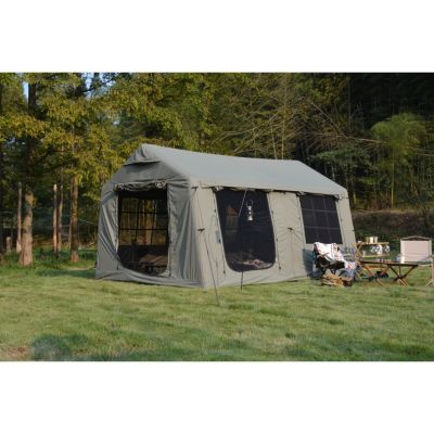 Streamdale Inflatable Camping Tent 9.8 x13ft with Canopy, Hand Pump, Easy Setup, Waterproof