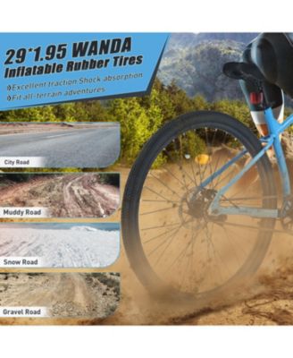 Streamdale 29 Inch Wheels Single Speed Mountain Bike, for Men Women Boys and Girls, Front Suspension, Steel Frame