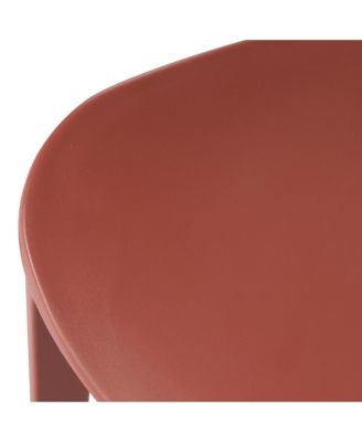 Outdoor Modern Stackable Patio Dining Chairs (Set of 2)