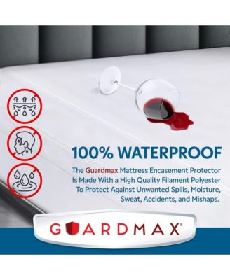 Waterproof Zippered Mattress Encasement - Twin XL Size (9-11 Deep) - White