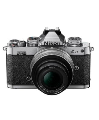 Z fc DX-Format Mirrorless Camera with NIKKOR Z DX 16-50mm f/3.5-6.3 VR Lens, Silver and Z DX 50-250mm f/4.5-6.3 VR Lens, Black